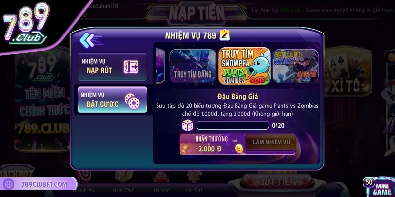 Có nhiều nhiệm vụ đổi xu dễ dàng cho thành viên tham gia